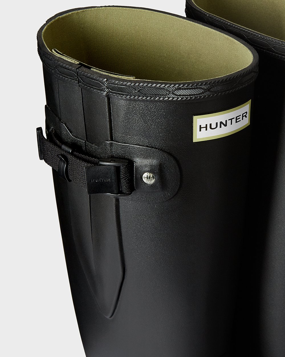 Botas de Lluvia Anchas Hunter Mujer - Norris Field - Negros - LTQGFIX-95